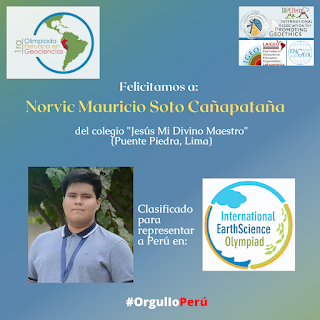 Felicitamos a finalista de la 1OPG e invitamos a OBSERVADORES que lo acompañen en Delegación Peruana a participar de IESO Felicitamos a finalista de la 1OPG e invitamos a OBSERVADORES que lo acompañen en Delegación Peruana a participar de IESO