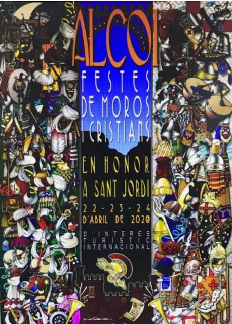 Cartel Fiestas Locales Moros y Cristianos Alcoy 2022 {Algo de Historia según Wikipedia}