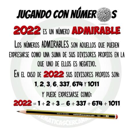2022 es un número admirable 2022 es un número admirable