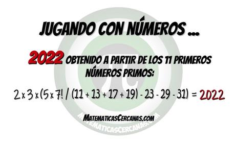 2022 a partir de los 11 primeros números primos 2022 a partir de los 11 primeros números primos