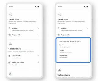 La Play Store obliga a las aplicaciones a revelar qué datos se recopilan de los usuarios. La Play Store obliga a las aplicaciones a revelar qué datos se recopilan de los usuarios.