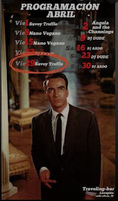 Pinchada primaveral y sideral de Dj Savoy Truffle en Traveling Bar.