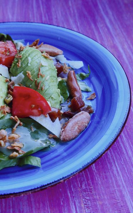 ENSALADA CON VINAGRETA DE PERA