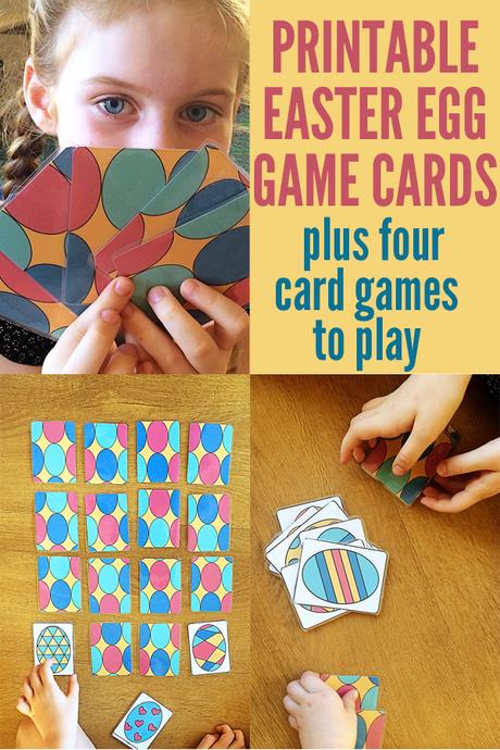 Tarjetas de Pascua Imprimibles + 4 Juegos para Jugar 31 Tarjetas imprimibles del juego del huevo de Pascua } Infancia 101