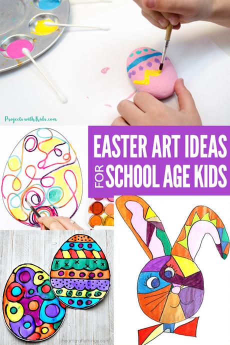 Ideas de arte de Pascua para niños en edad escolar