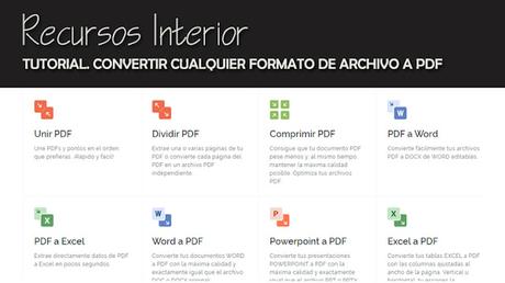 Tutorial. Convertir gratis cualquier formato de archivo a PDF