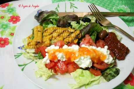 Ensalada de tres tomates El Ágora de Ángeles