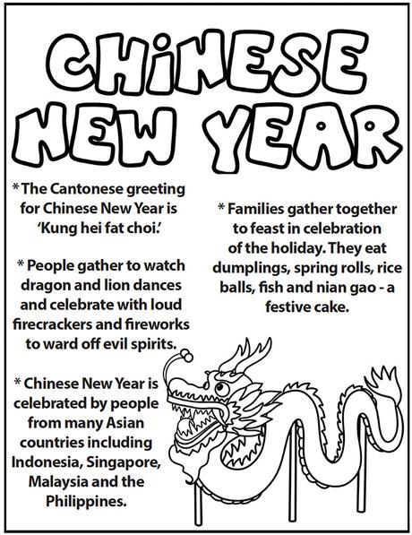 Imprimibles del año nuevo chino