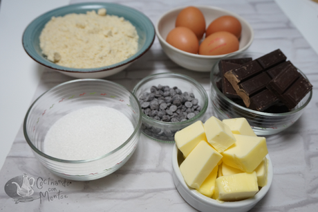 Tarta de chocolate y almendras