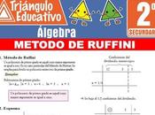 Método Ruffini para Segundo Secundaria