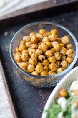 Garbanzos al horno como aperitivo o guarnición