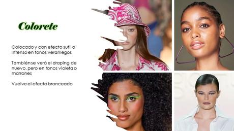El colorete puede estar en su sitio o definir el contorno Tendencias en Maquillaje para la Primavera – Verano 2022