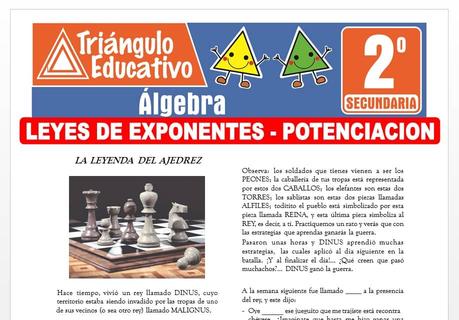 Leyes de Exponentes – Potenciación para Segundo de Secundaria