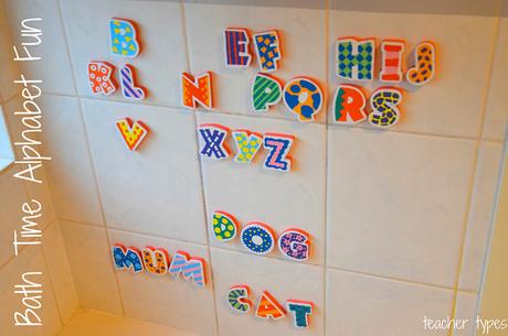 Juegos de palabras y actividades de ortografía: construcción de palabras a la hora del baño