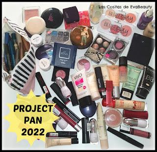 Mi Project Pan 2022 de maquillaje y uso de productos makeup, microinfluencers, beautyblogger, blog de belleza