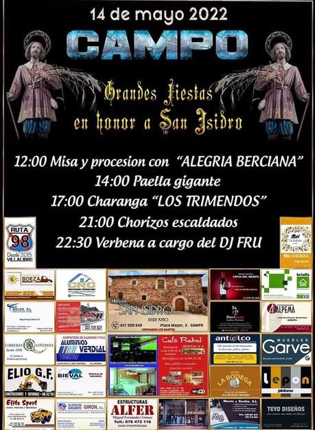 Grandes Fiestas en honor a San Isidro 2022 en Campo de Ponferrada 2