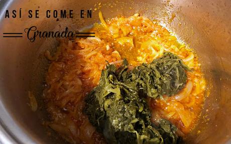 Macarrones con crema de espinacas y sobrasada Macarrones con crema de espinacas y sobrasada