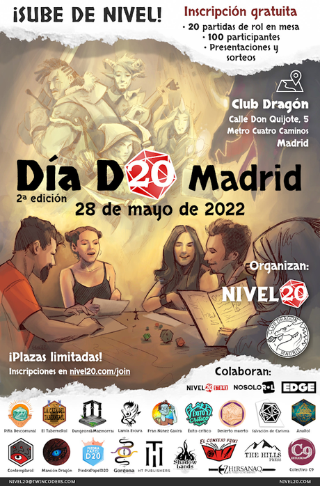 2ª ed del Día D20: 28/05 en Madrid