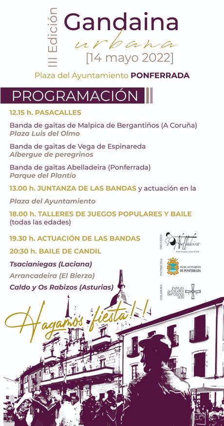 La III Edición de la Gandaina Urbana llenará Ponferrada de bandas, bailes y juegos populares 1