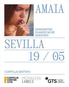 Amaia actuará el 19 de mayo en el Cartuja Center (Sevilla)