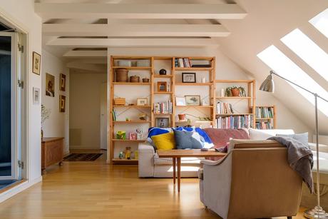 delikatissen penthouse interiors hobby room habitación hobby estudio en casa estudio de pintura estilo nórdico duplex sueco decoracion duplex apartamento con atelier  