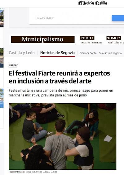 Prensa FIARTE. Festival Internacional de Arte Inclusivo, por Manu Medina