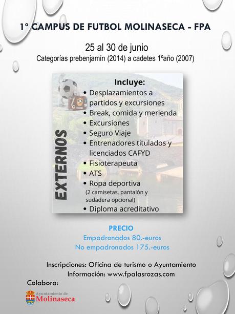 Molinaseca pone en marcha el Campus de fútbol FPA Las Rozas del 25 al 30 de junio 1