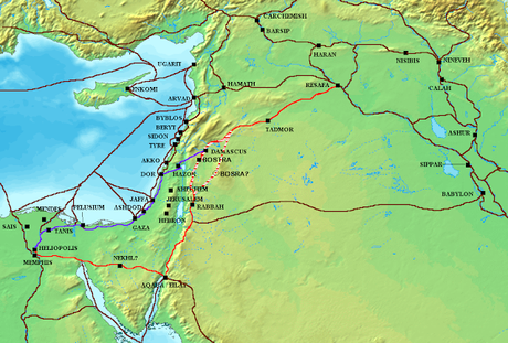 El alcance del dominio romano a lo largo del Mar Rojo.