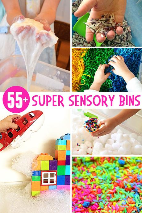 Más de 55 súper ideas para contenedores sensoriales