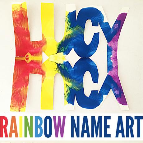 Nombre Copos de nieve. Gran proyecto de secundaria 329 Ideas de arte súper geniales para niños: Nombre arcoíris