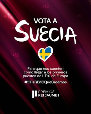 “Vota a Suecia”: la campaña valenciana para Eurovisión de los premios con más Nobel de España.