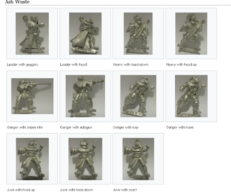 Nómadas del Desierto de Ceniza de Necromunda, su historia como miniaturas