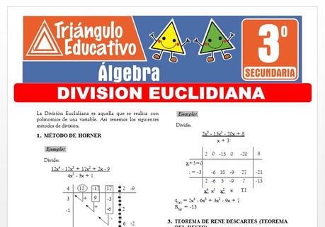 División Euclidiana para Tercero de Secundaria