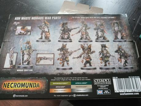 Foto- unboxing de la caja de banda de los Ash Waste Nomads de Necromunda Foto- unboxing de la caja de banda de los Ash Waste Nomads de Necromunda