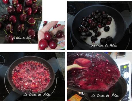 Tarta de mousse de cerezas Tarta de mousse de cerezas