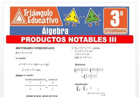 Productos Notables III para Tercero de Secundaria