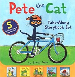 ¡21 libros y regalos de Pete the Cat para fans de Pete! 191 Juego de libros para llevar Pete the Cat