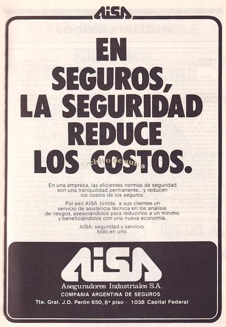 A.I.S.A., una aseguradora de la empresa Renault Argentina en 1985