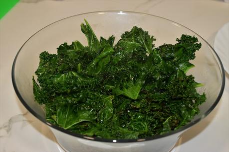 Tortilla de Kale con cebolla tierna