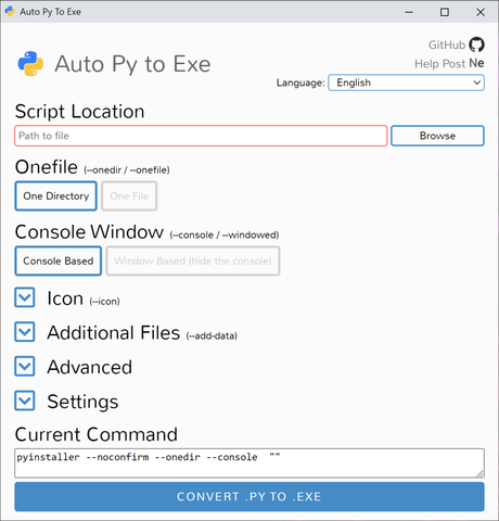 Creación de un EXE desde un archivo Python en Windows Creación de un EXE desde un archivo Python en Windows