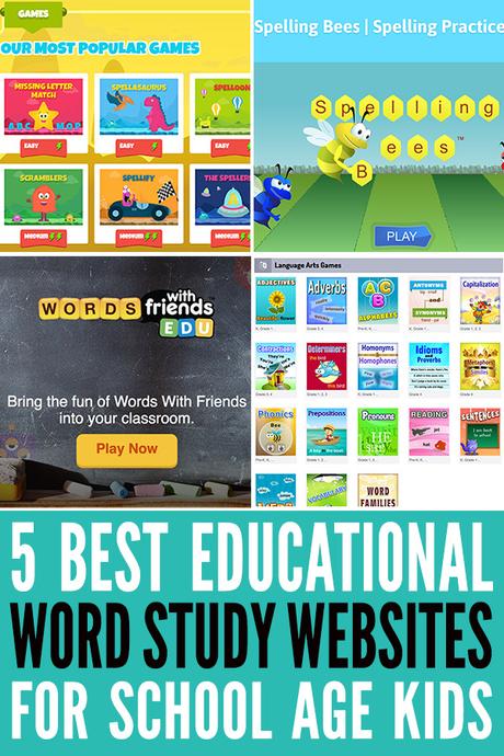 Los mejores sitios web de juegos de palabras educativos para niños en edad escolar