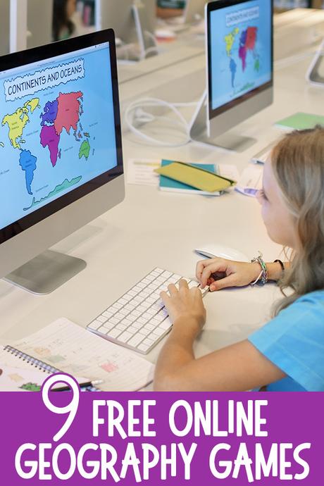 Juegos de geografía online gratis para niños.  Ideal para estudiantes de primaria/primaria y secundaria.
