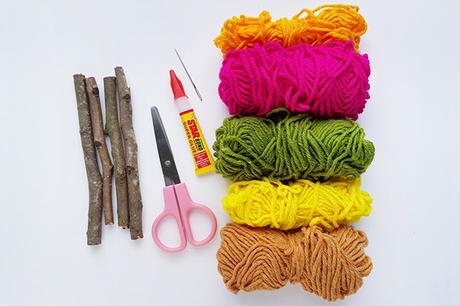 Marco de ramitas de bricolaje. Ideal para preadolescentes y adolescentes. 351 Tejiendo en un marco de ramita suministros