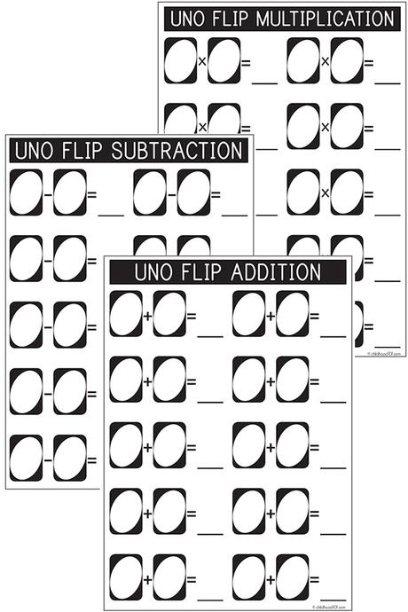 Hoja de registro imprimible Uno Flip