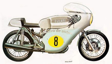 Ducati 750 GT, una motocicleta italiana bicilíndrica del año 1971