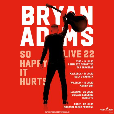 Bryan Adams vuelve a España en julio de 2022