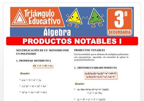 Productos Notables I para Tercero de Secundaria