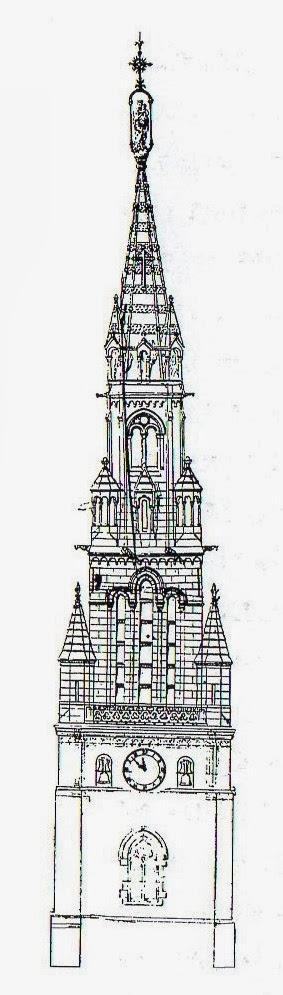 Aguja neogótica para la torre de la Catedral