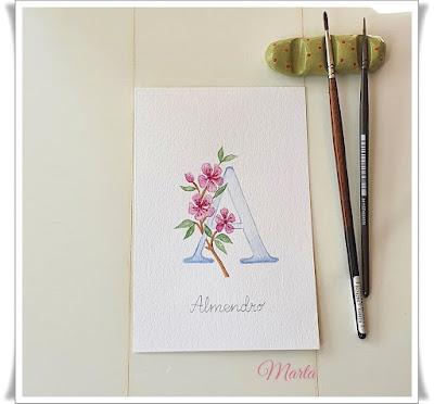 ALFABETO BOTÁNICO EN ACUARELA ALFABETO BOTÁNICO EN ACUARELA