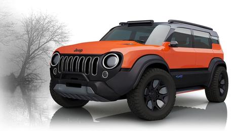 una propuesta para un Jeep SUV 100% eléctrico, sucesor del actual Renegade. 15